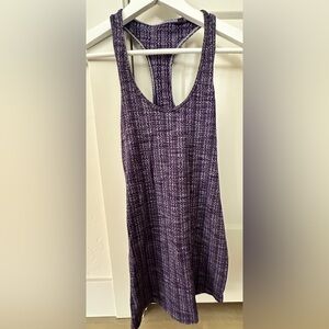 Lululemon limited edition print cool racer back yoga tank top purple black